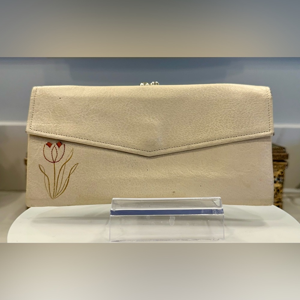 VTG Princess Gardner Sweet Kid Leather Wallet - Flower/Tulip VGVC